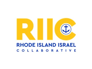 Rhode Island-Israel Collaborative RIIC logo with a blue anchor and yellow lettering